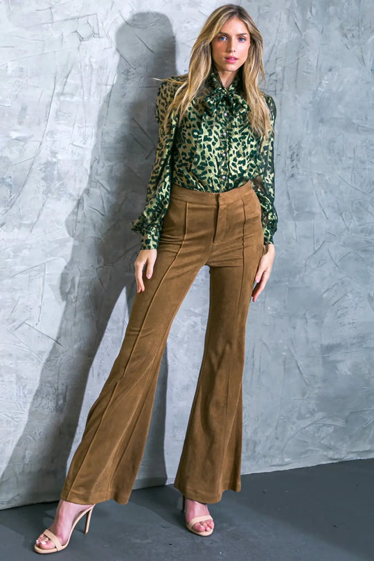BREEZY BEAUTY SUEDE PANTS - PANTS