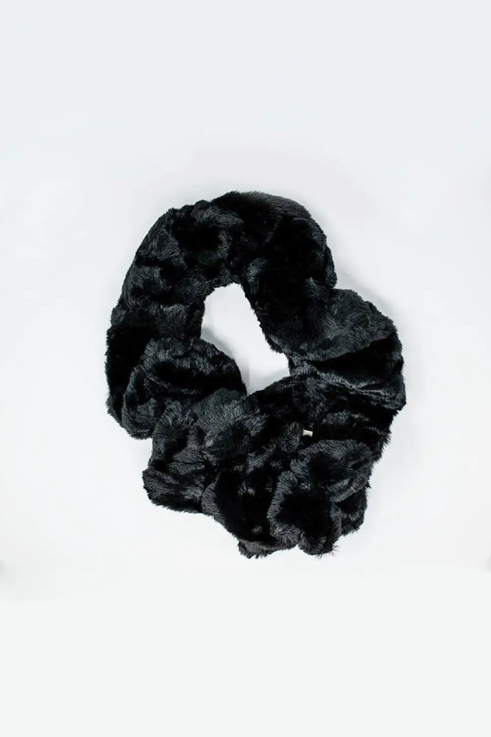 Faux fur collar in black - One Size / Black - Scarves & Hats