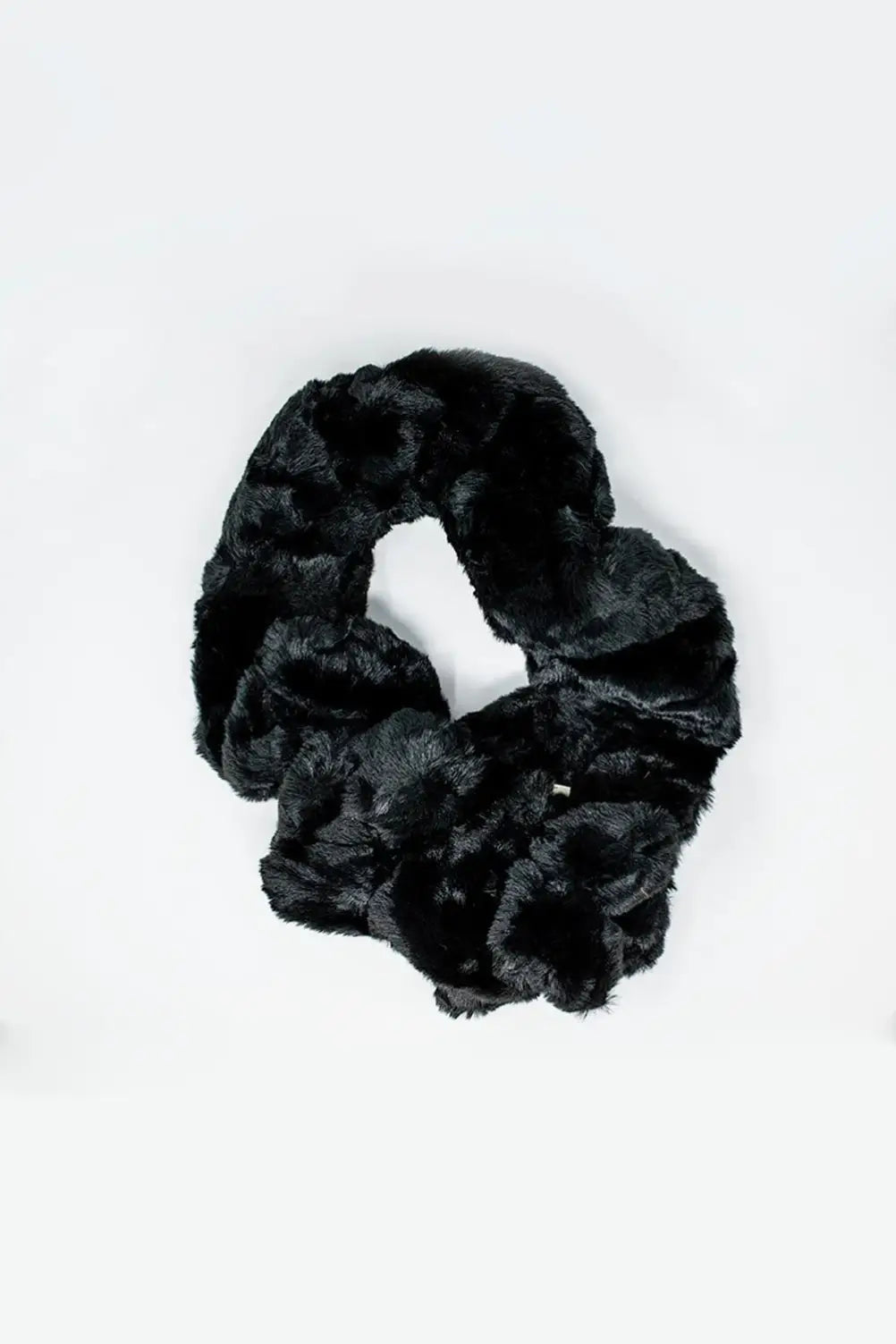 Faux fur collar in black - One Size / Black - Scarves & Hats