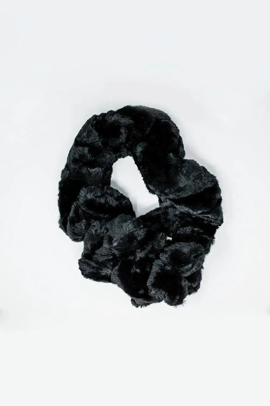 Faux fur collar in black - One Size / Black - Scarves & Hats
