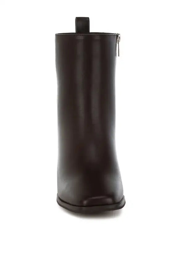 Muskox Square Toe Faux Leather Boots