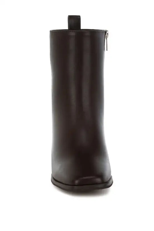 Muskox Square Toe Faux Leather Boots