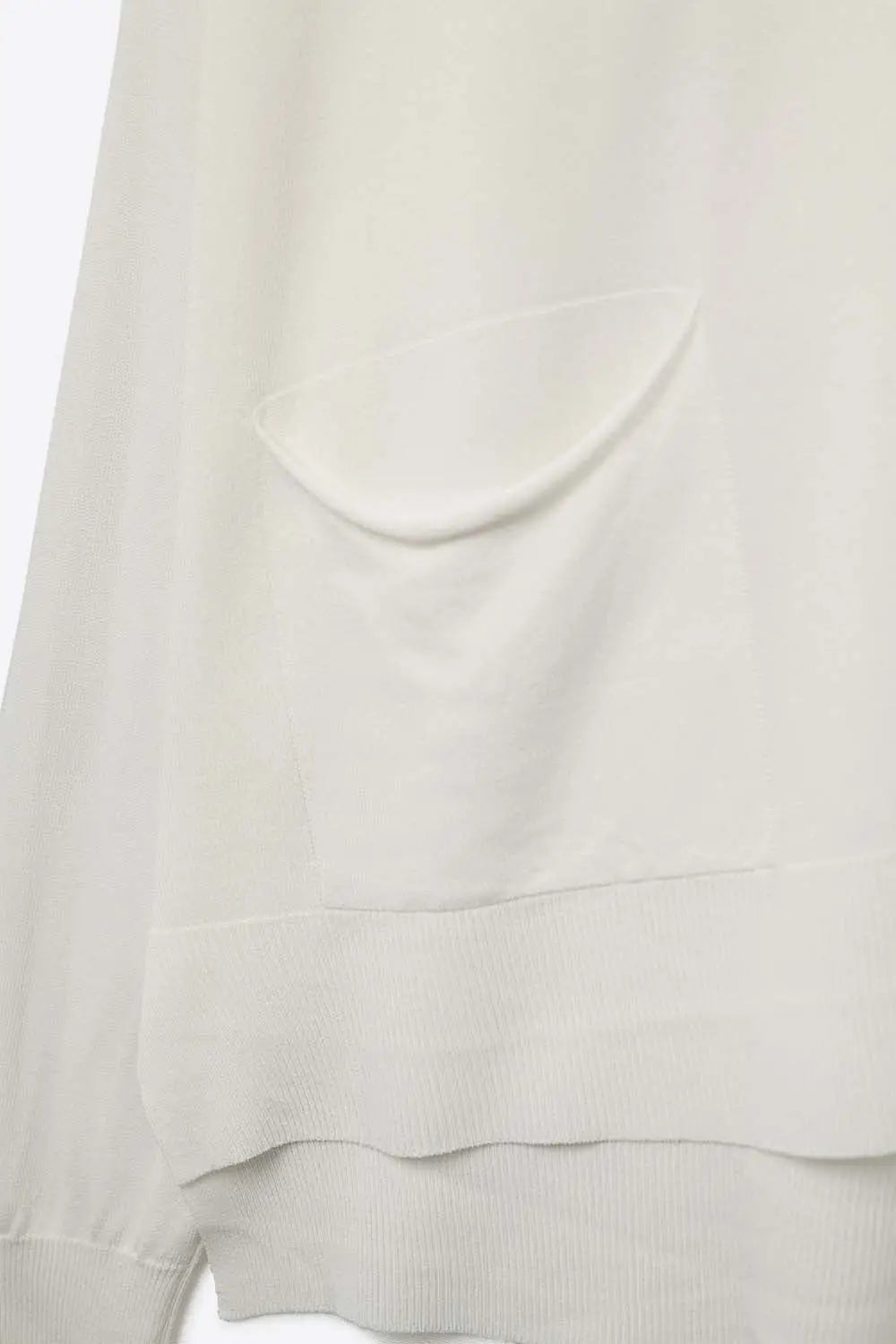 Fine Knit Cardigan with Front Pockets in white - One Size / White