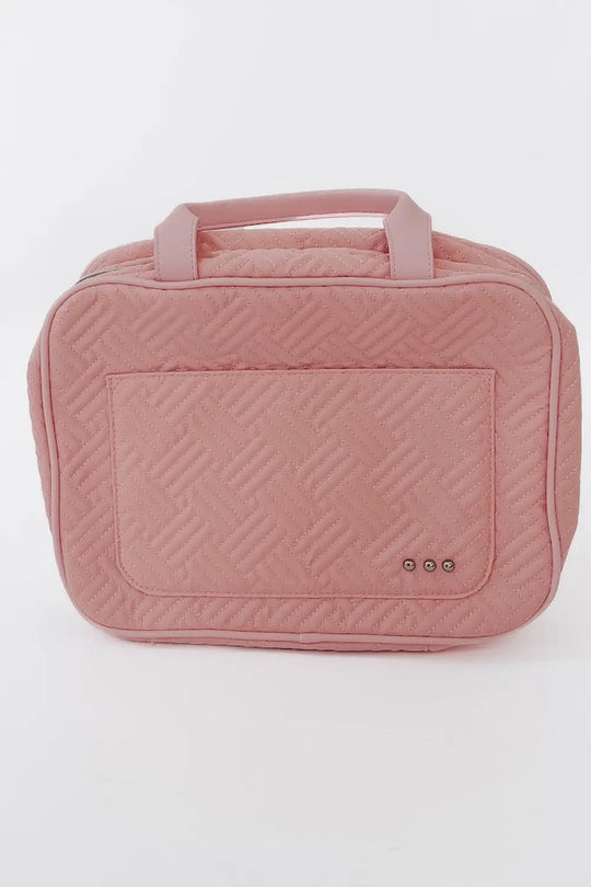 Flora Travel Toiletry Bag - Pink - Make Up Bag