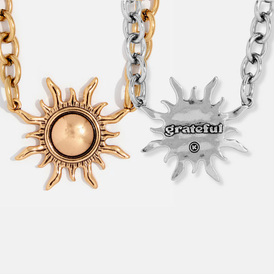 Grateful Sun Choker Necklace - MELISSA JEAN