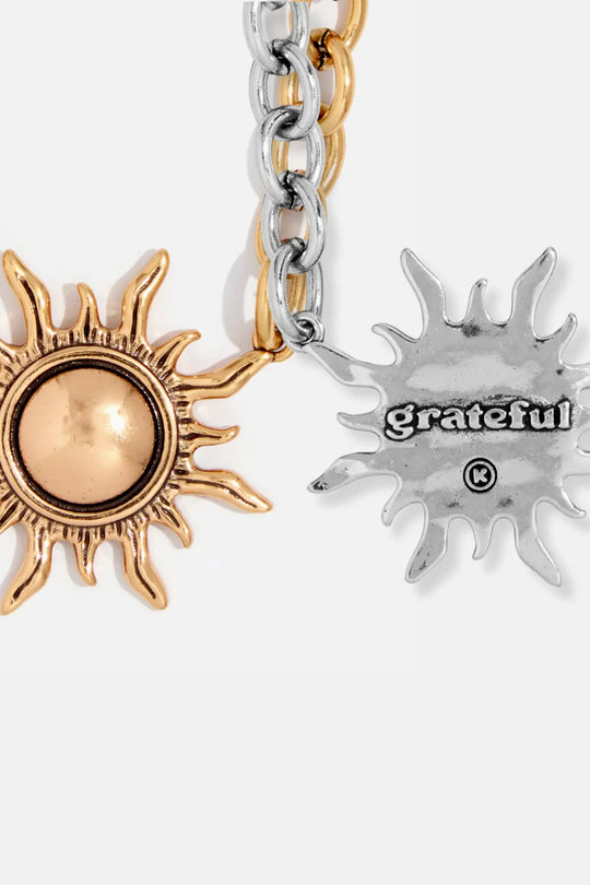Grateful Sun Choker Necklace - midi choker