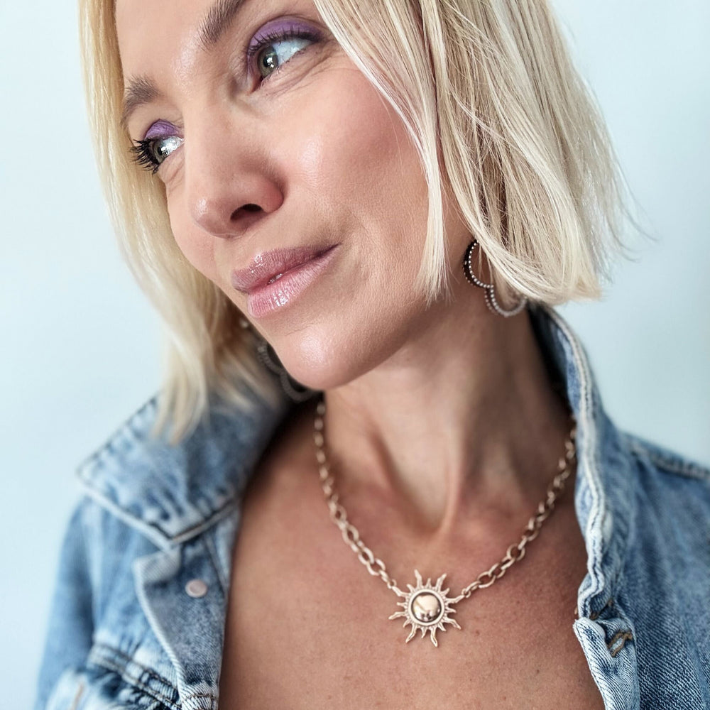 Grateful Sun Choker Necklace - MELISSA JEAN