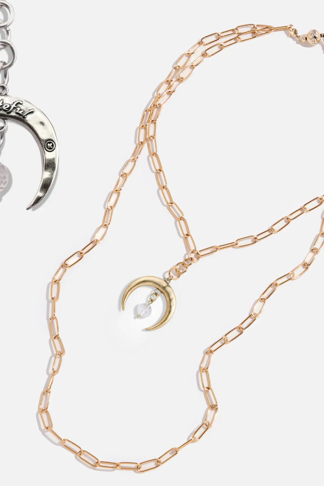 Grateful Crescent Moon Klink Necklace - klink