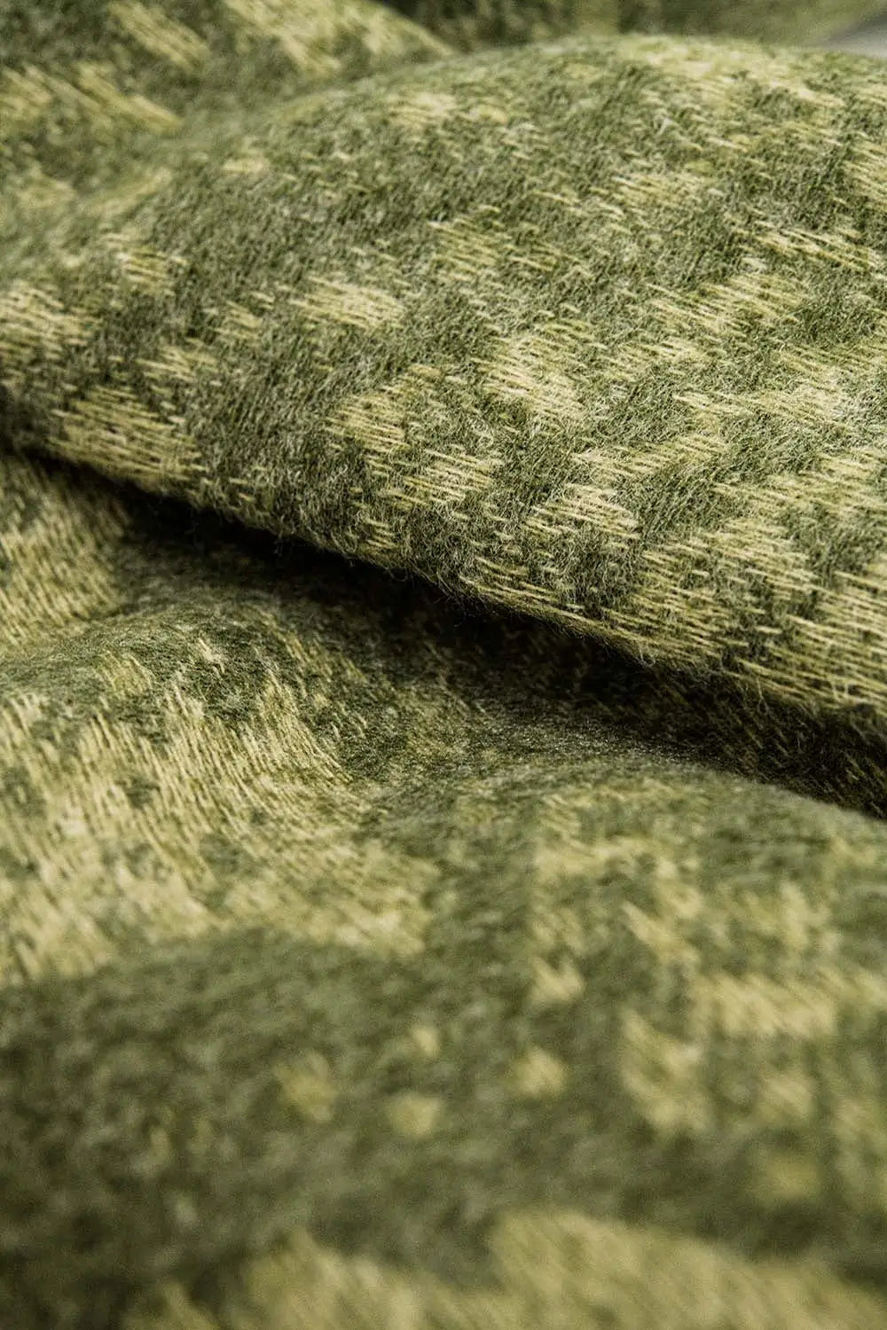 Green snake print scarf with bangs - One Size / Green - Scarves & Hats