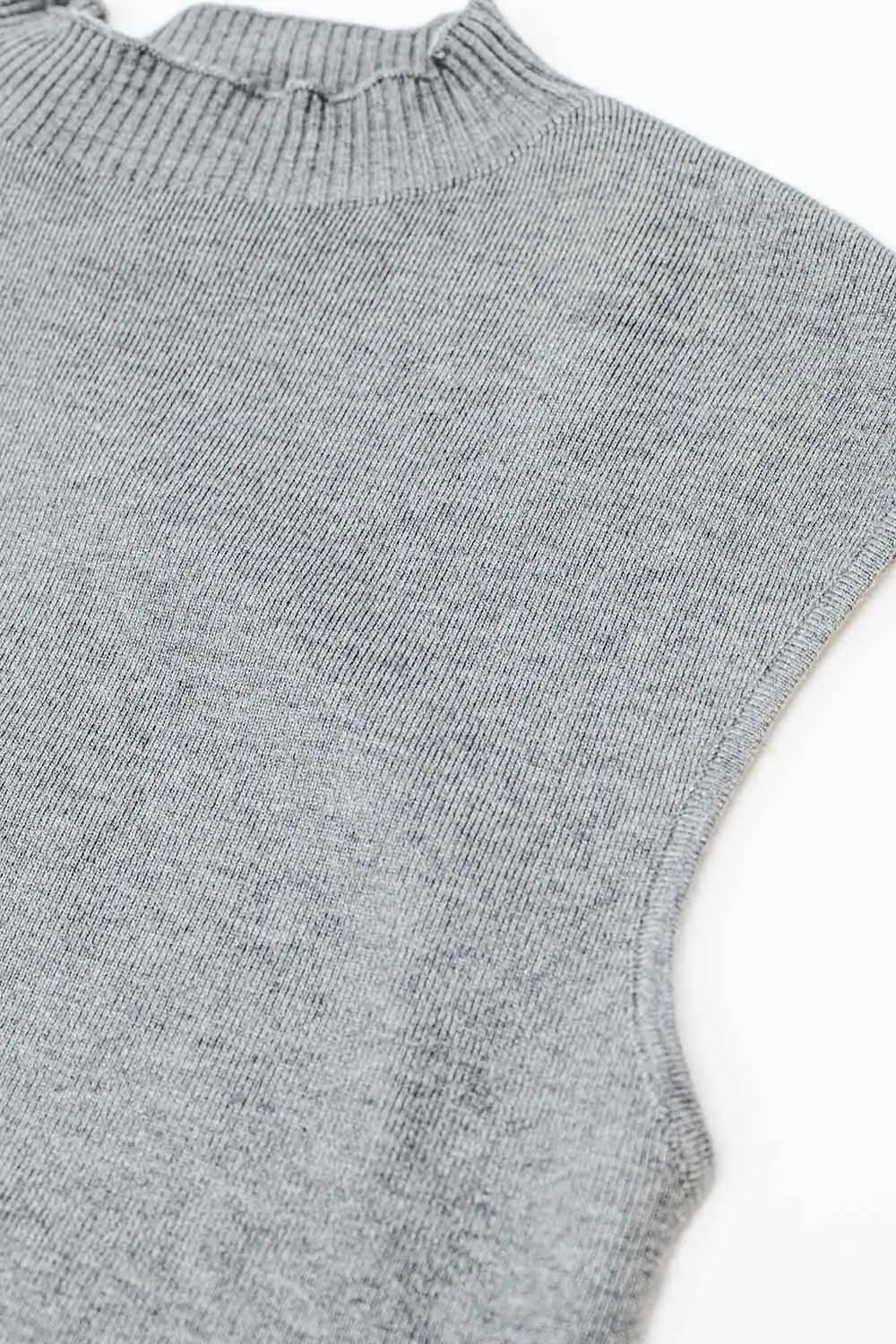 grey bodycon sleeveless midi dress - Dresses