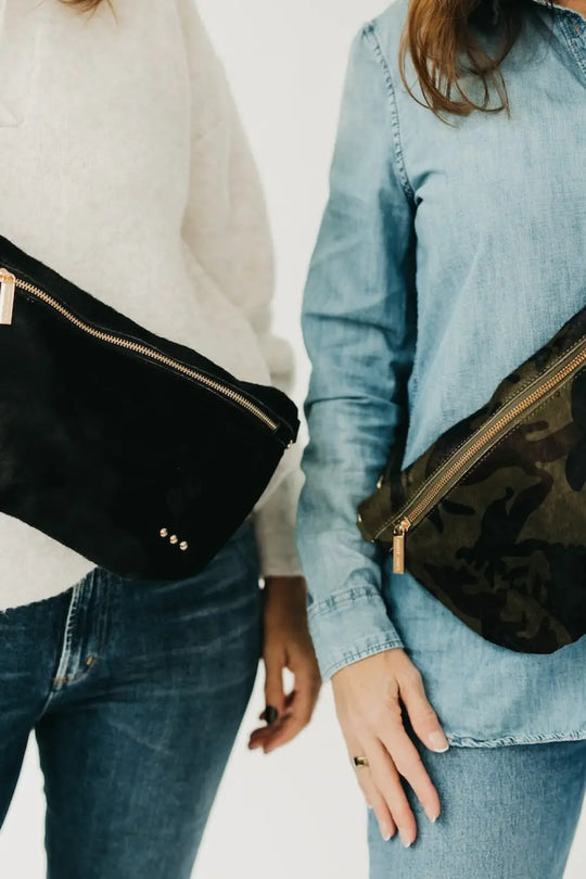 Hair On Hide Westlyn Bum Bag - Black - Bum Bag