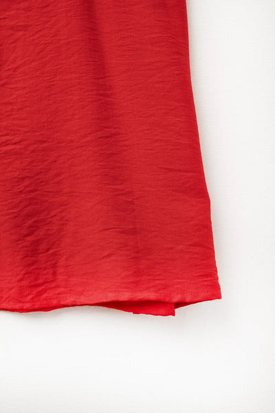 Halter Neck Basic Summer Tank in Cherry Red - Tops