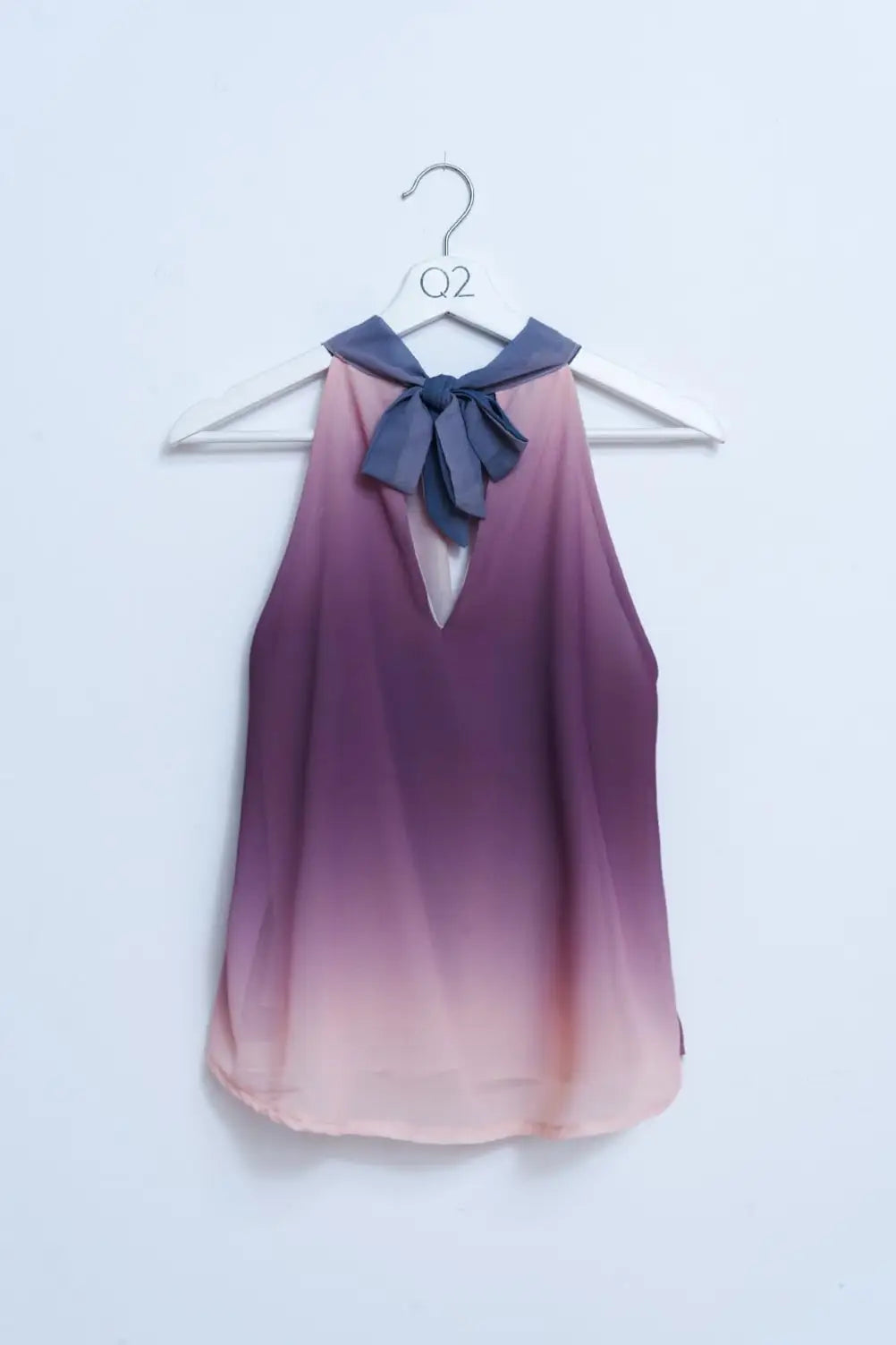 Halter neck top in ombre beige - One Size / Beige - Tops
