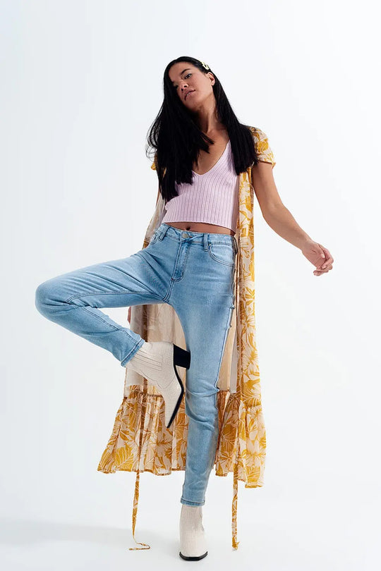 High rise vintage skinny jeans in light wash - Jeans