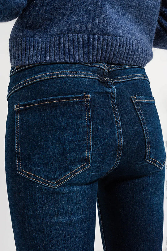 High waist skinny fit jeans in dark blue - Jeans