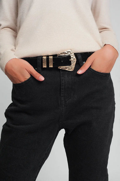 High waisted mom jeans in black - Jeans