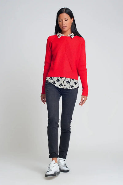 High waisted skinny jeans in black - Jeans