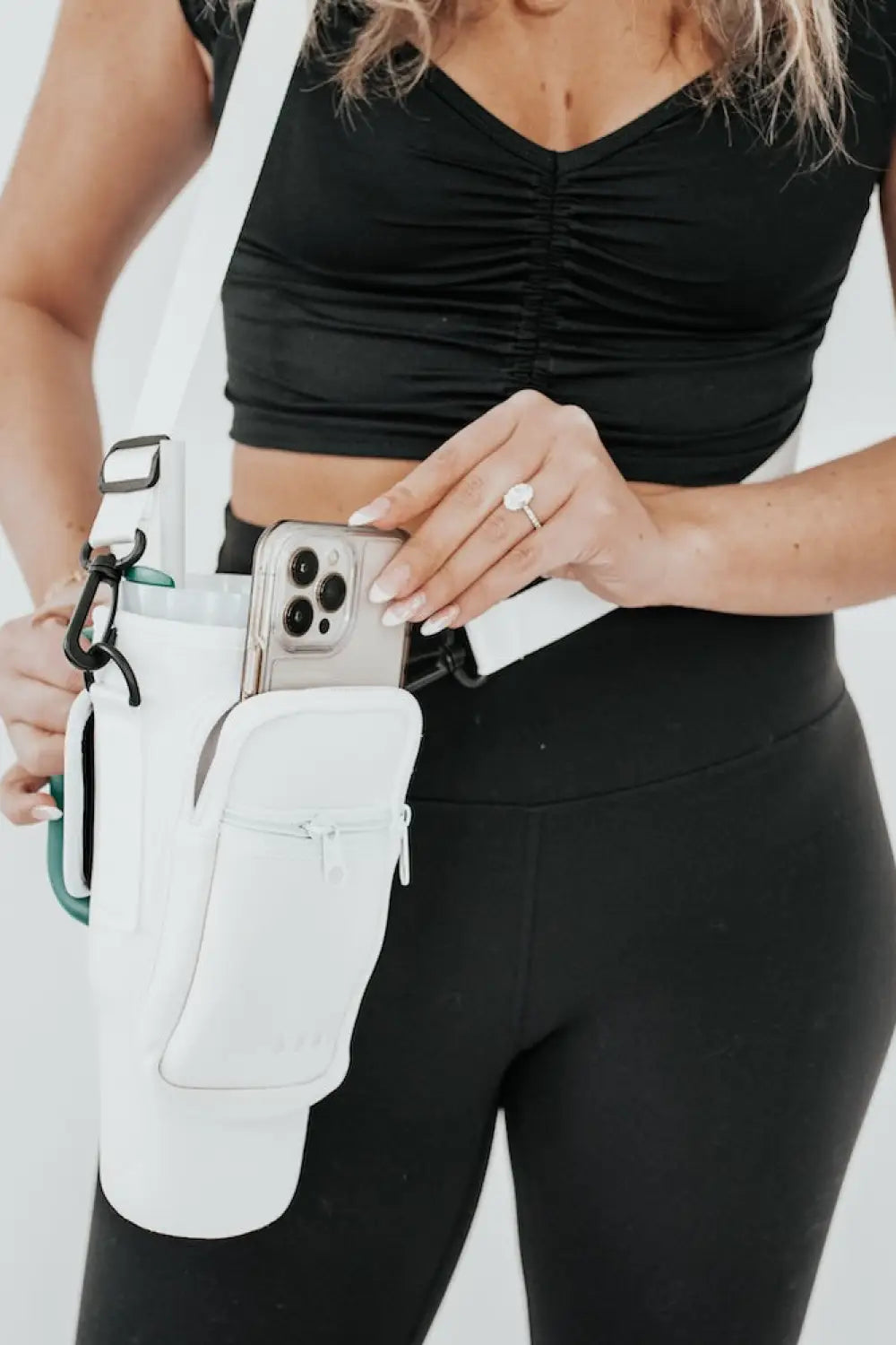 Hydration Harness *AS SEEN IN ANTHROPOLOGIE* - White - Crossbody Bag