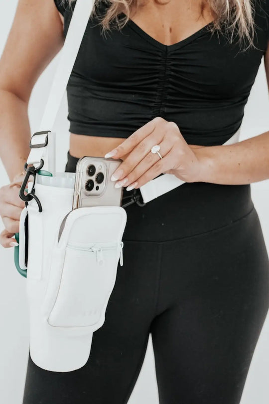 Hydration Harness *AS SEEN IN ANTHROPOLOGIE* - White - Crossbody Bag