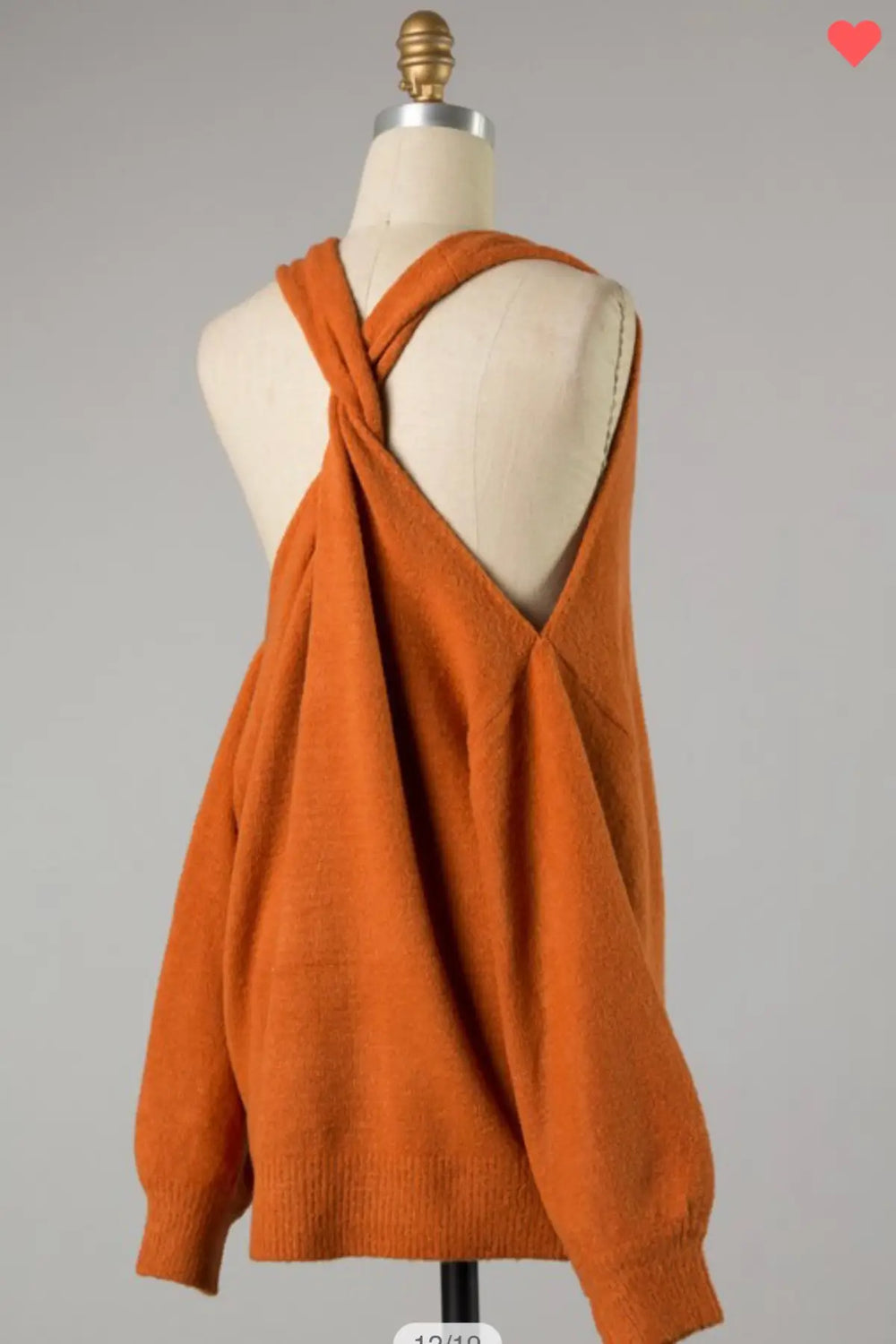 Twisted Black Knit Sweater