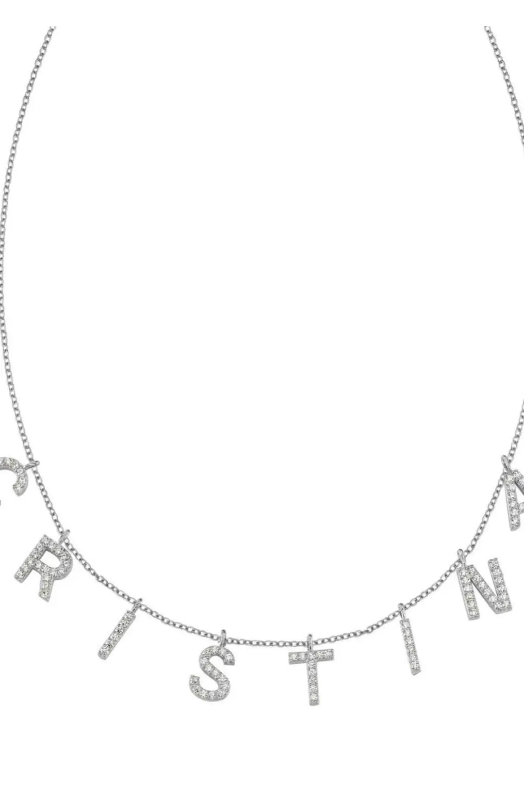 Crystal Custom Name Necklaces - Melissa Jean Boutique