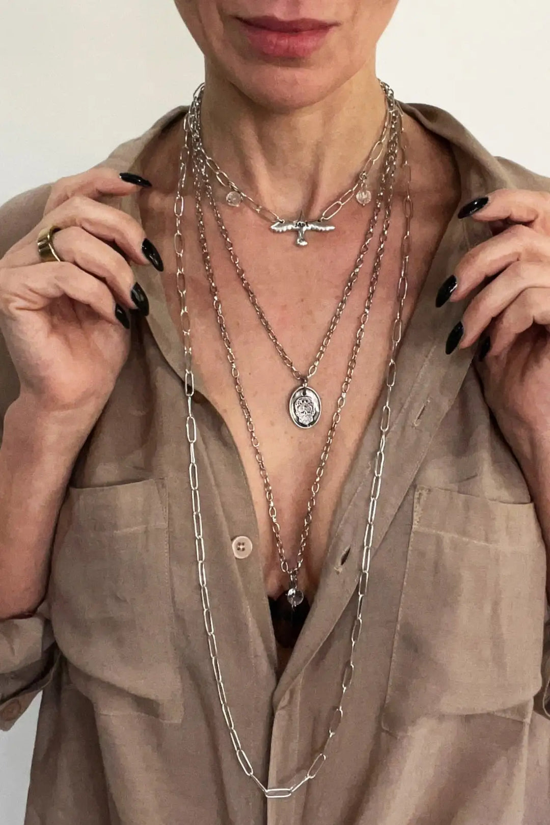 I Am Bird Long Chain Necklace - Long chain