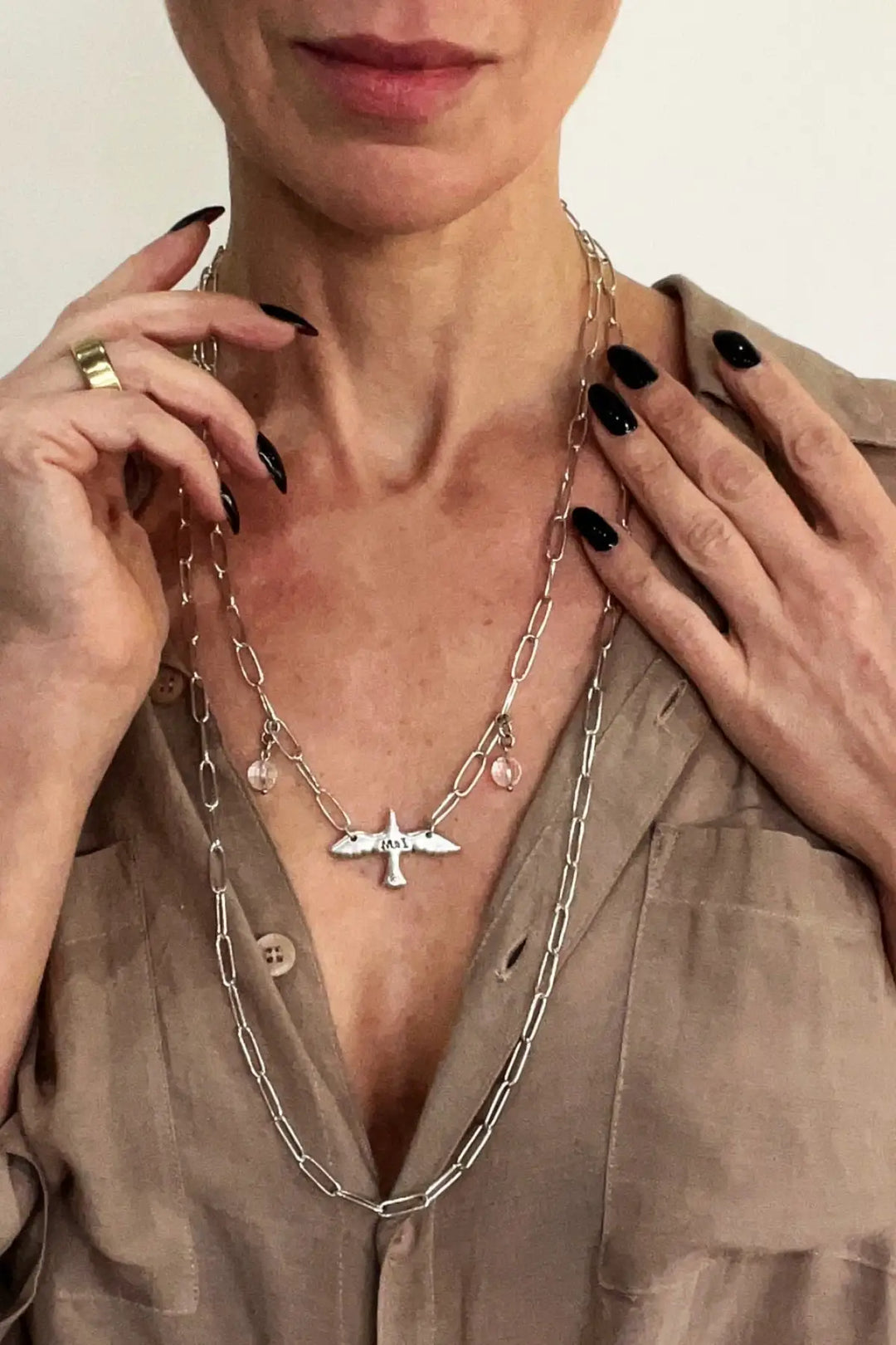 I Am Bird Long Chain Necklace - Long chain