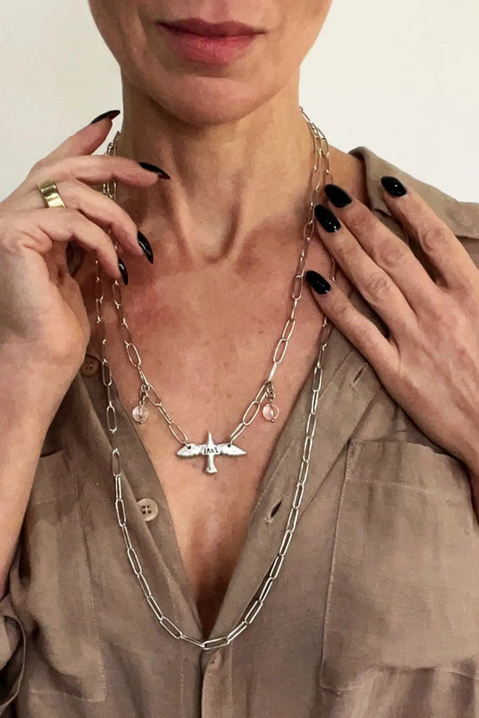 I Am Bird Long Chain Necklace - Long chain
