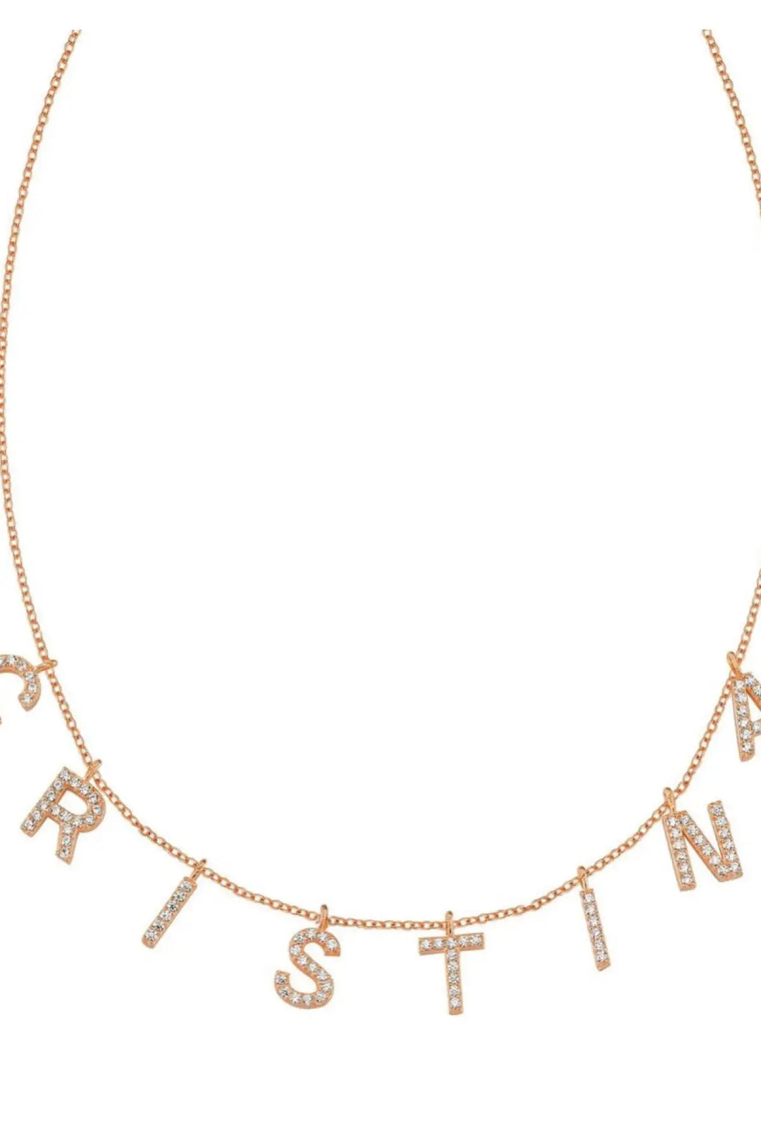 Crystal Custom Name Necklaces - Melissa Jean Boutique