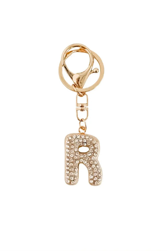 Diamond Initial Bag Charm - R - Charms