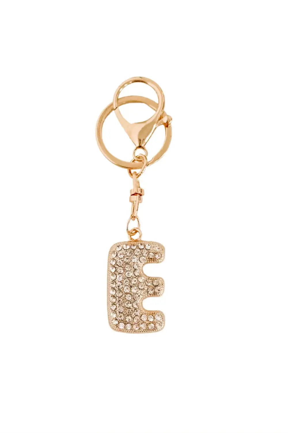 Diamond Initial Bag Charm - E - Charms