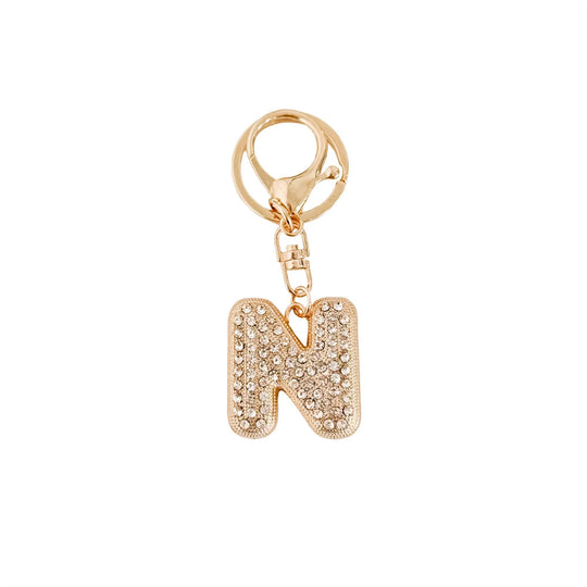 Diamond Initial Bag Charm - MELISSA JEAN