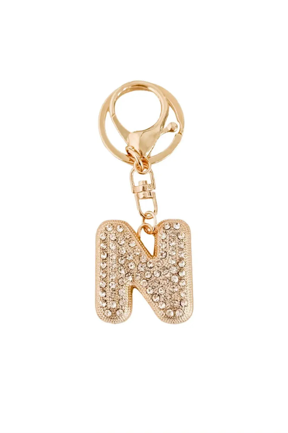 Diamond Initial Bag Charm - N - Charms