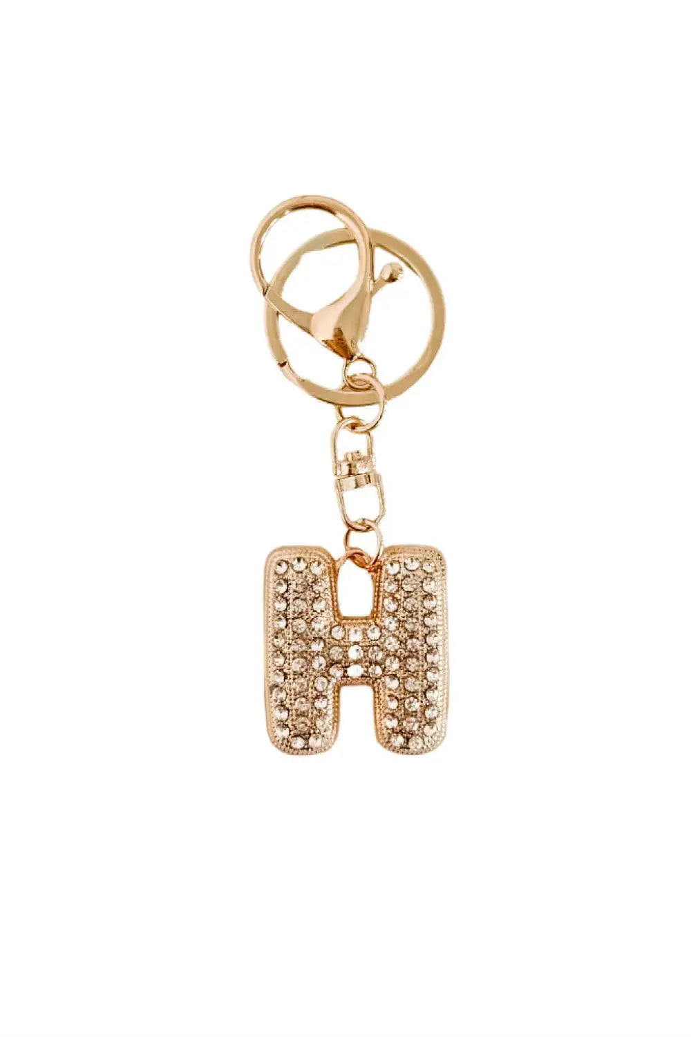 Diamond Initial Bag Charm - H - Charms