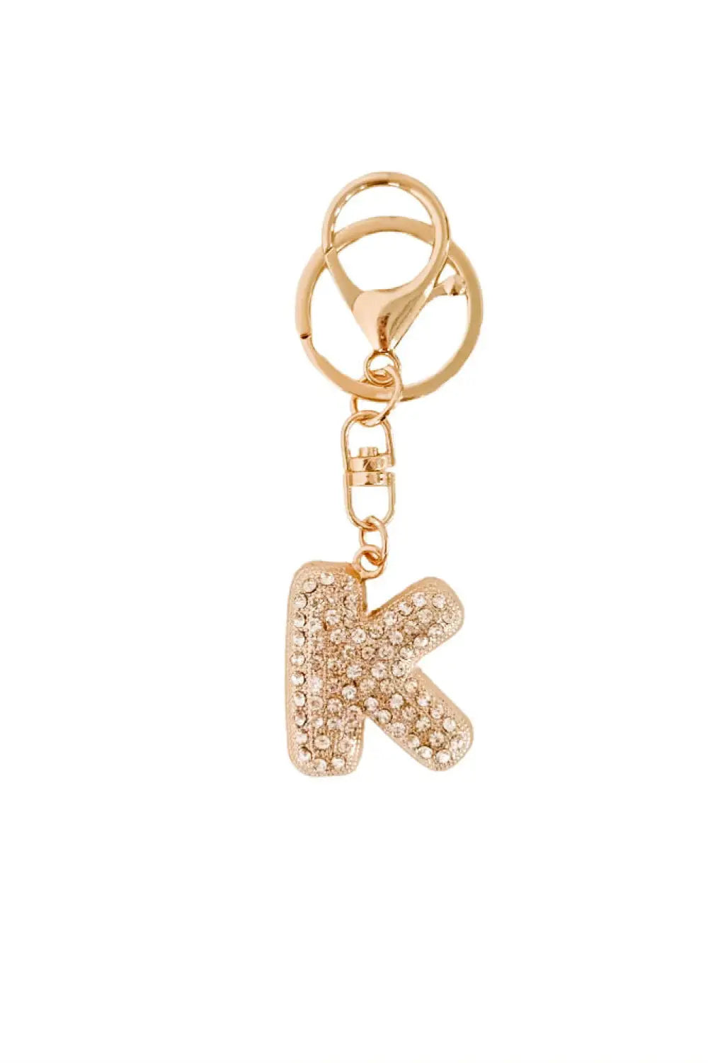 Diamond Initial Bag Charm - K - Charms