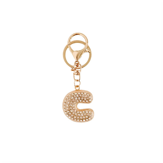 Diamond Initial Bag Charm - MELISSA JEAN