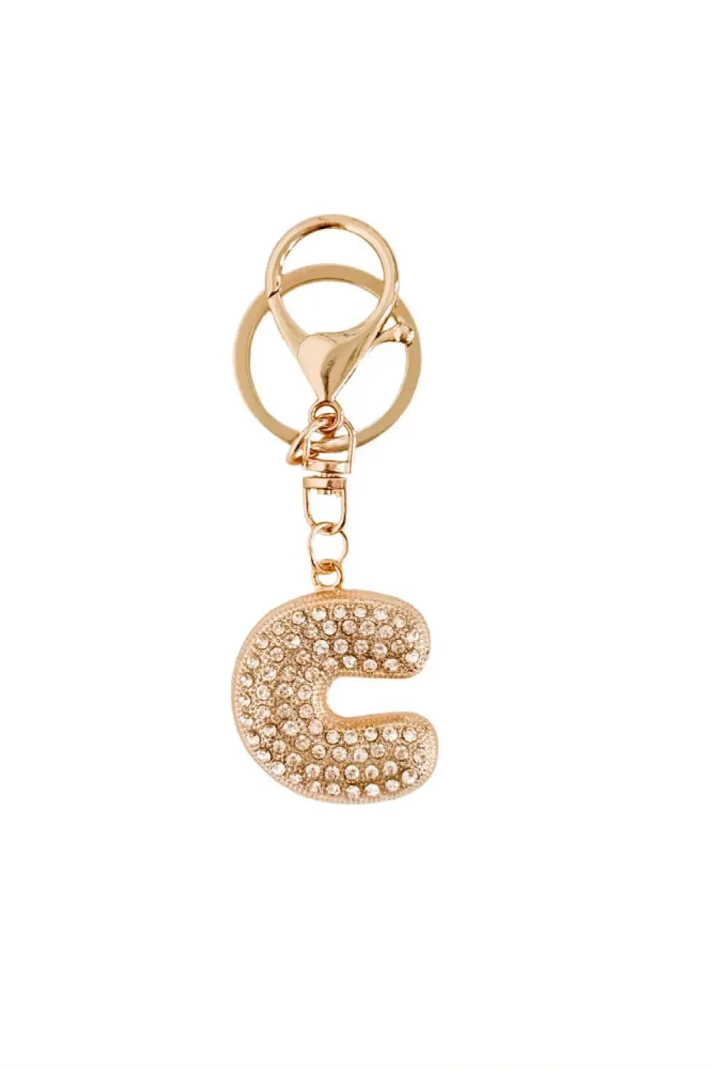 Diamond Initial Bag Charm - C - Charms
