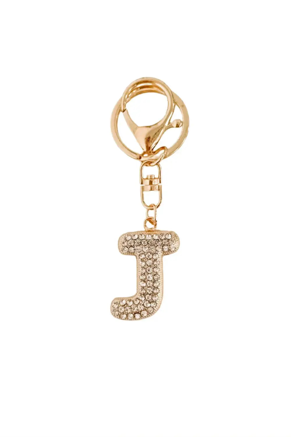 Diamond Initial Bag Charm - J - Charms