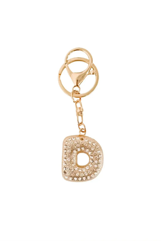 Diamond Initial Bag Charm - D - Charms