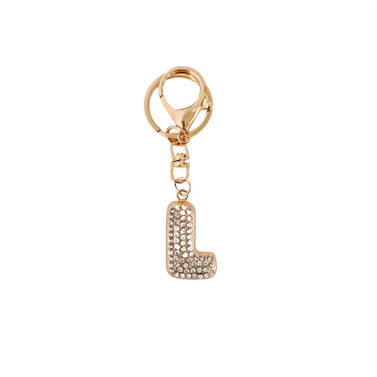 Diamond Initial Bag Charm - MELISSA JEAN
