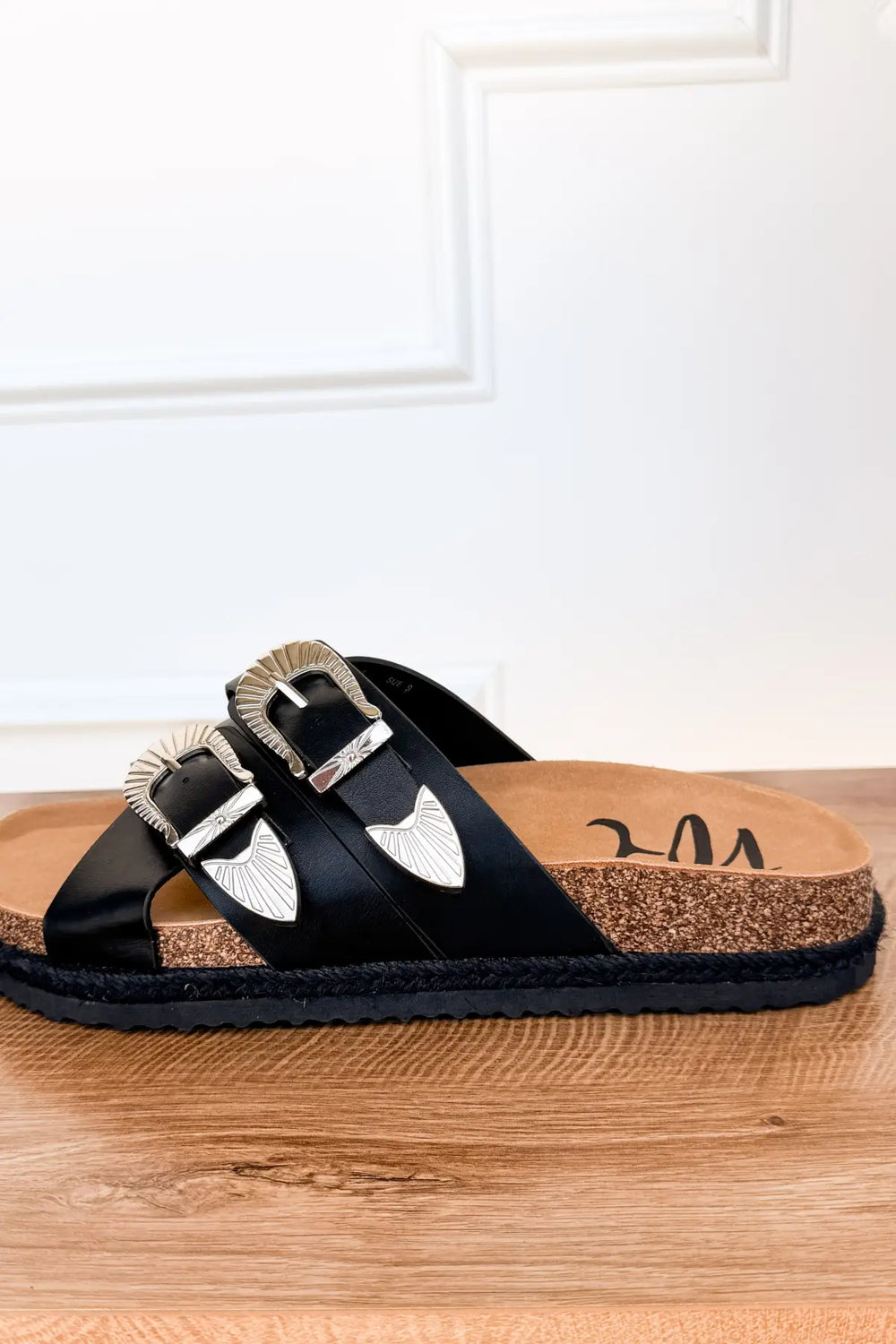 Iris Buckle Sandal in Black - 130 Sandals