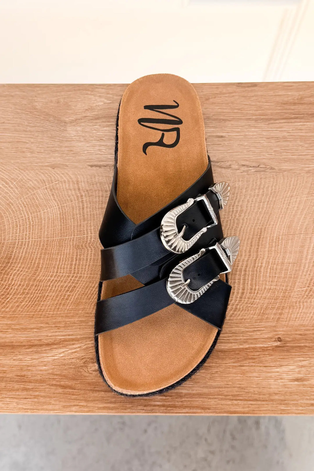 Iris Buckle Sandal in Black - 130 Sandals