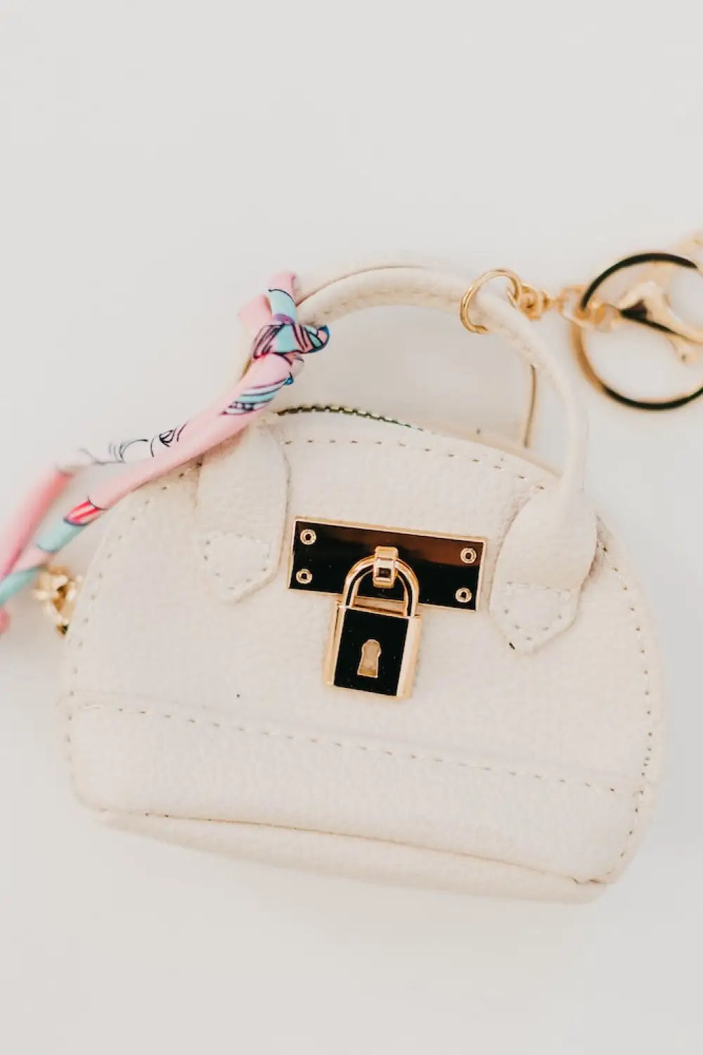 It Girl Bag Charm - Cream + Blush Tie - Charms