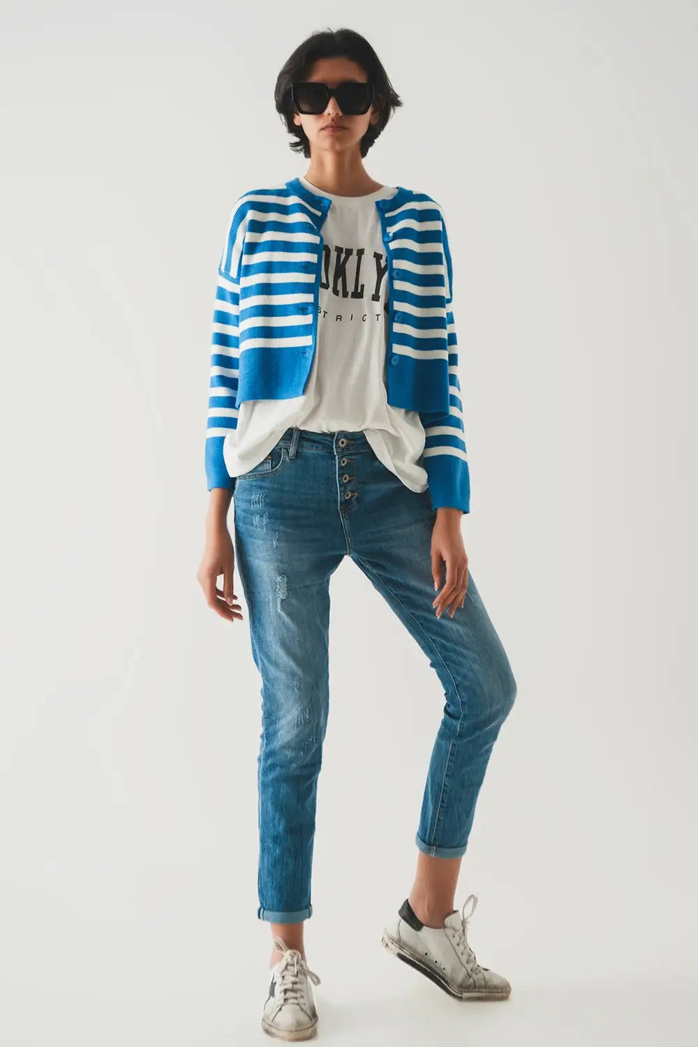 Jean à fermeture boutonnée - Pantalons