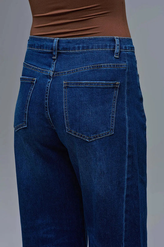 Jean à jambe extra-large délavé foncé - Pantalons