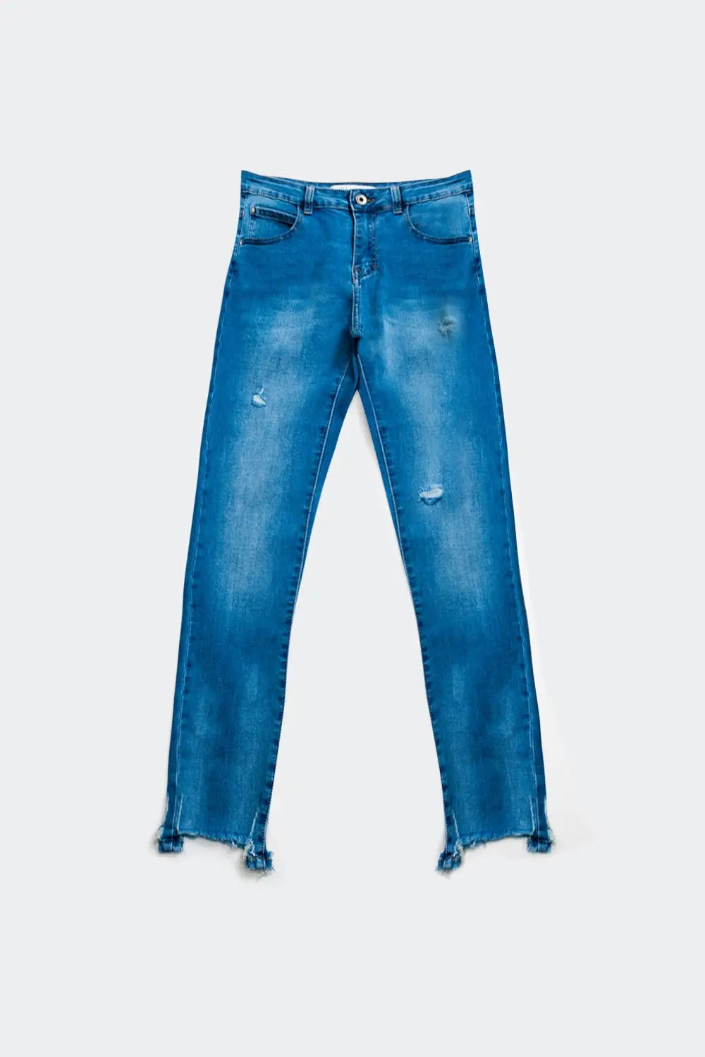 Q2 Jean avec détails déchirés sur l'ourlet