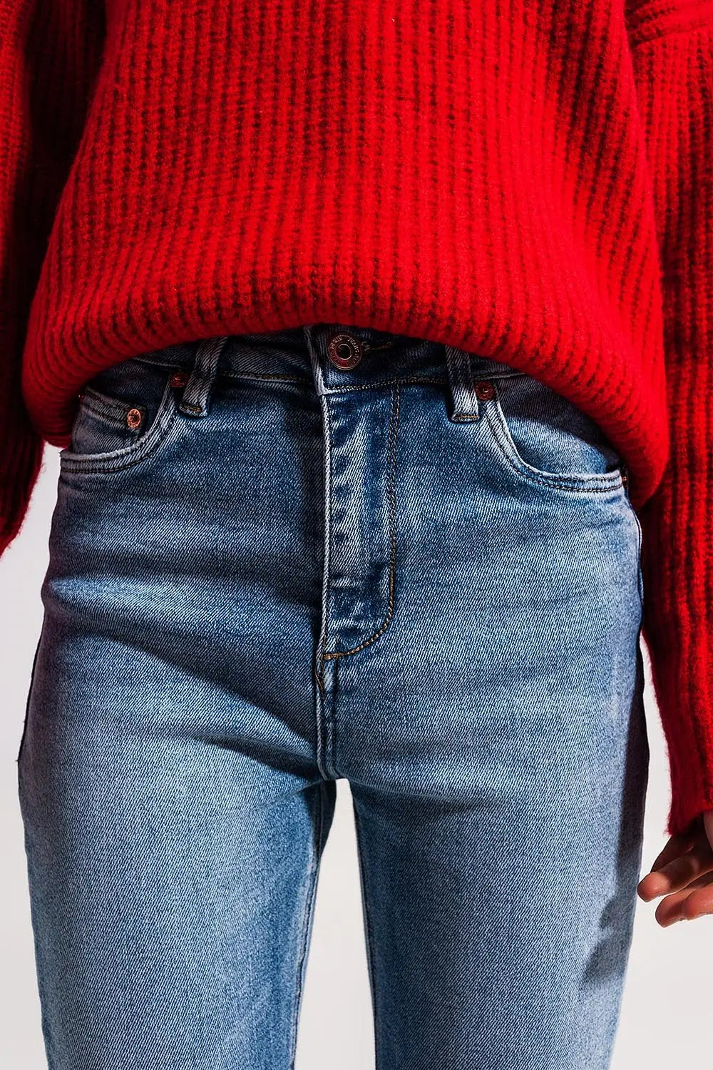 Jean délavé push up - Pantalons