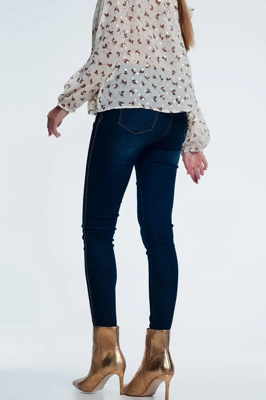 Jean détail doré - Pantalons