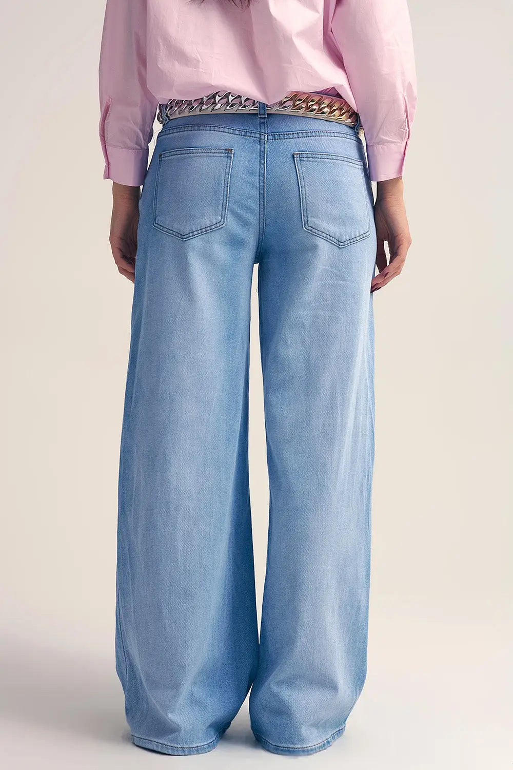 Jean droit délavé avec lèvres imprimées - Pantalons