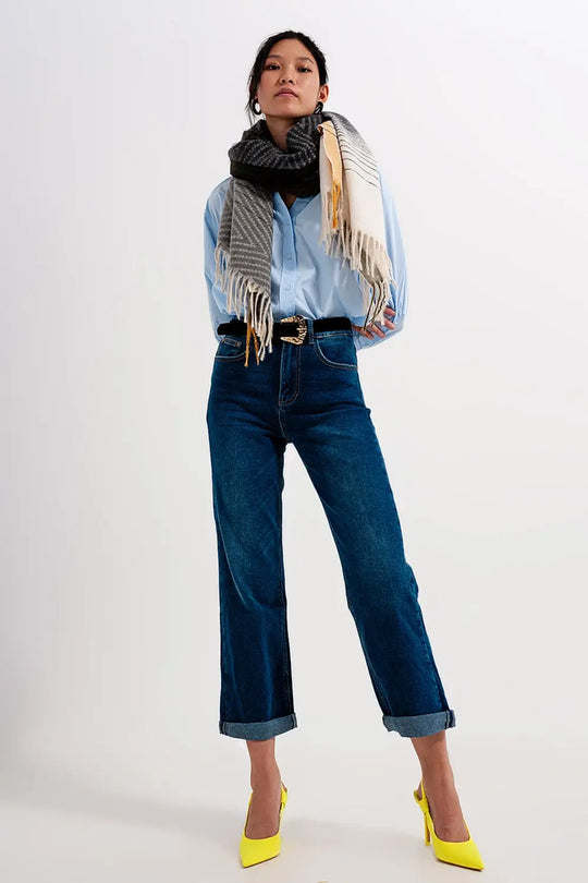 Jean flare style années 90 Bleu délavé moyen - Pantalons